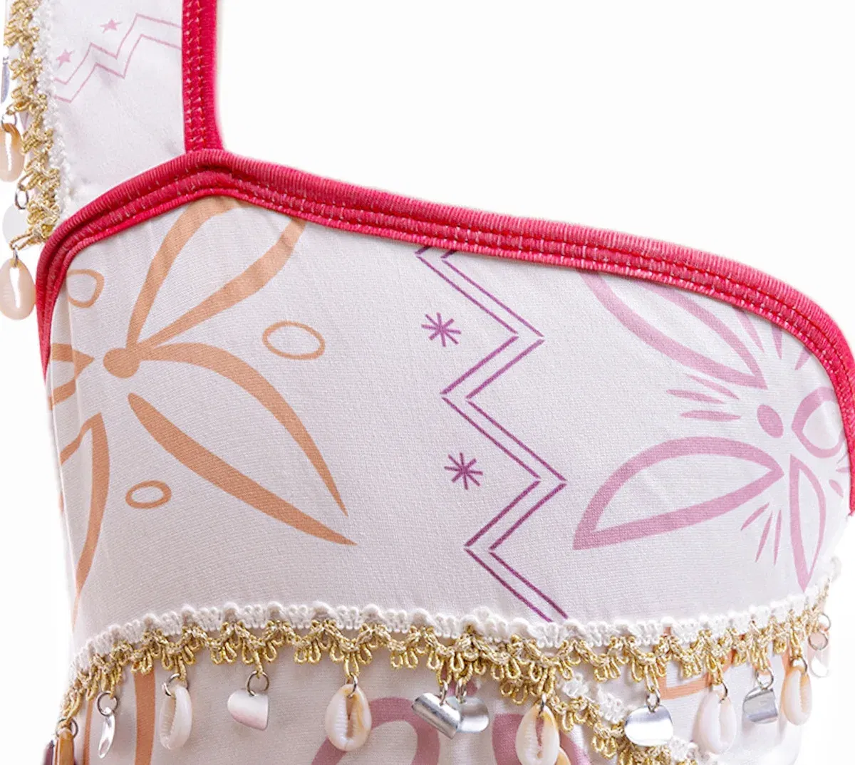 Color: Pink, Kid Size: 18 - Disney Movie Moana 2 Girl Dress Cosplay Party Costume Ocean Adventure Princess Fancy Clothes Children Vaiana Outfit Dress