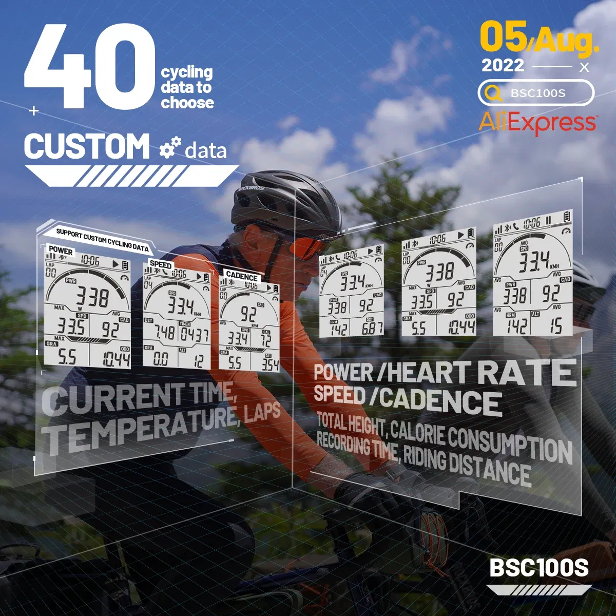 Color: WHITE - Igpsport Bsc100s Bicycle Computer Outdoor Riding Odometer Candence Sensor Mtb Road Bike Igs 100s Speedometer Ant+ Gps