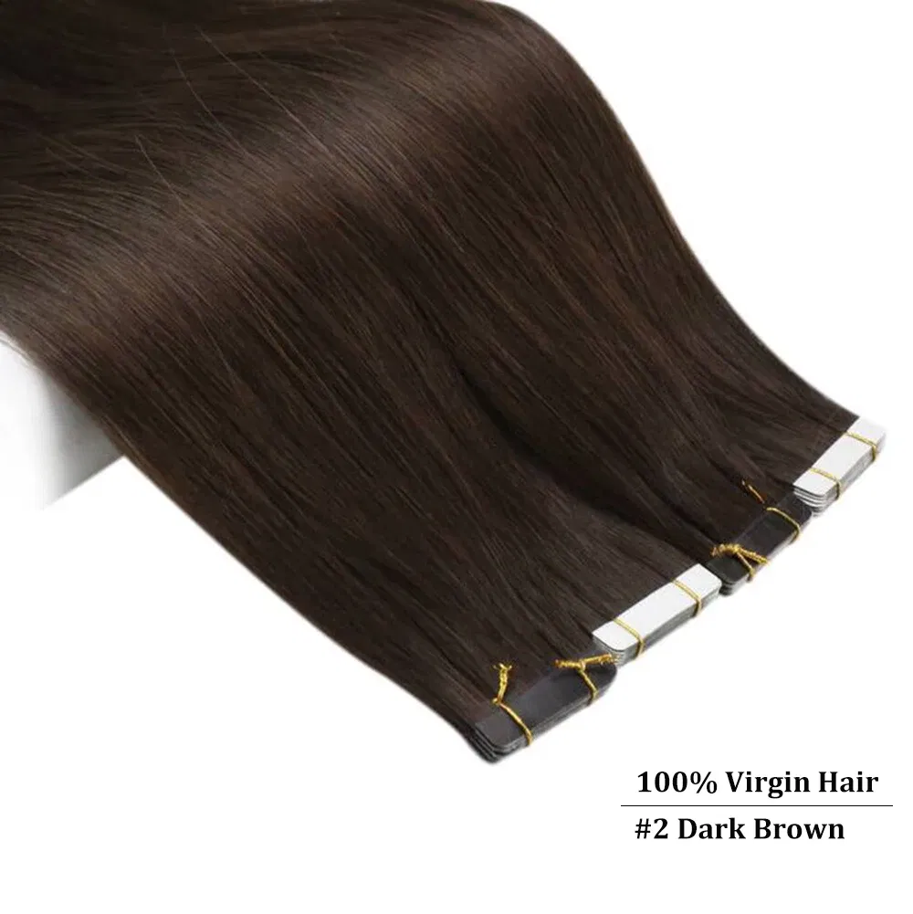 Color: P4/6/27, Items per Package: 40 pcs, Length: 18 inches, Life Span: 12 months - [Last 12 Months] Ugeat Tape in Hair Extensions Virgin Human Hair 10A Grade Tape in Extensions  Human Hair