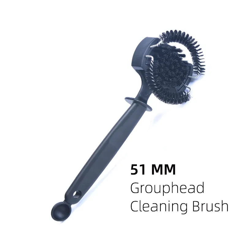 Color: GRAY - 51/58mm Coffee Machine Brush Cleaner Removable Coffee Maker Espresso Group Head Semi-automatic Kitchen Cleaning Tool