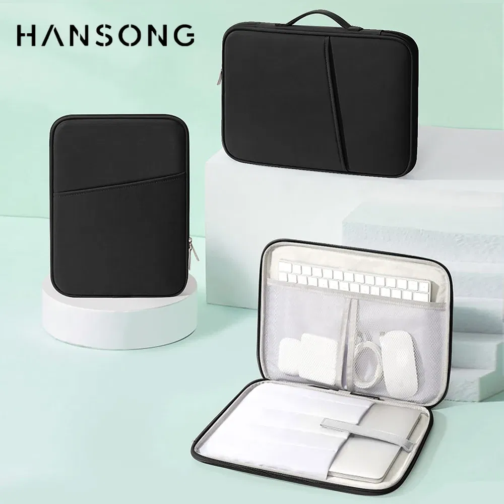 Color: Beige, Size: 13" - Tablet Handbag Case for 10-13 Inch iPad Case Fits iPad Air 10.9 inch iPad Pro 11 M2 iPad 10th Samsung Xiaomi Lenovo Multi Pocket