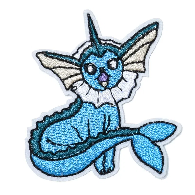 Color: Red - Kawaii Animals Patch Anime Game Embroidered Patches For Clothing DIY Iron on Patches For Clothes Cartoon Patch Stickers