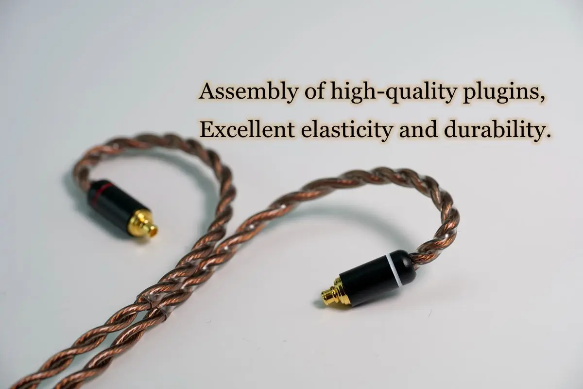 Color: Dark Orange - Raven series 7N OCC 2024 upgrading cable special promotion version MMCX 0.78MM IE900 N5005