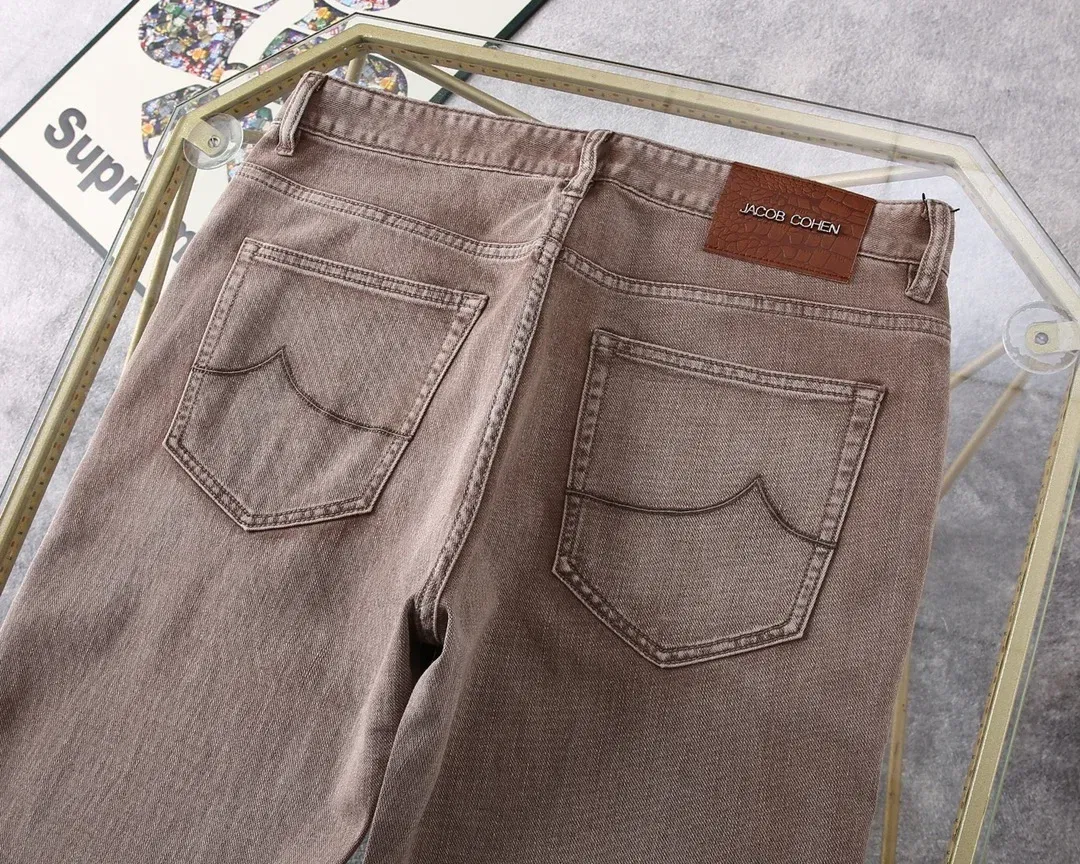 BILLIONAIRE BLSK CPRT Jeans Thin Cotton Men 2025 Spring Summer new Business Embroidery Straight outdoors Big size 30-40 Pants