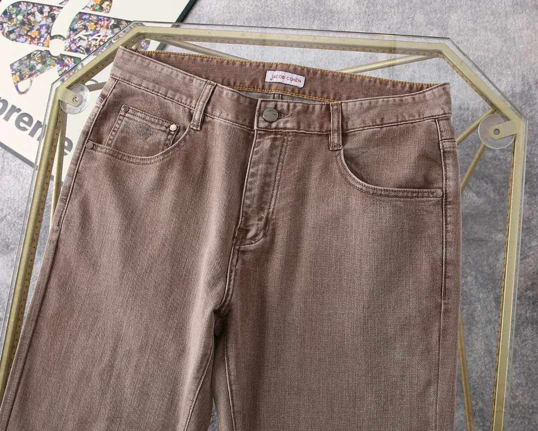 BILLIONAIRE BLSK CPRT Jeans Thin Cotton Men 2025 Spring Summer new Business Embroidery Straight outdoors Big size 30-40 Pants