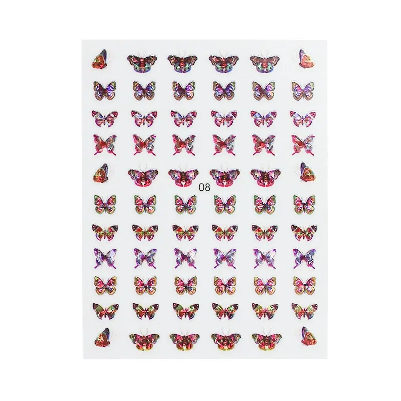 Color: Camel Color - 1Pc Christmas Stickers Santa Claus Snowflake Decals Catoon Image Muti- Pattern New Year Halloween Nail Art Stickers for Manicure