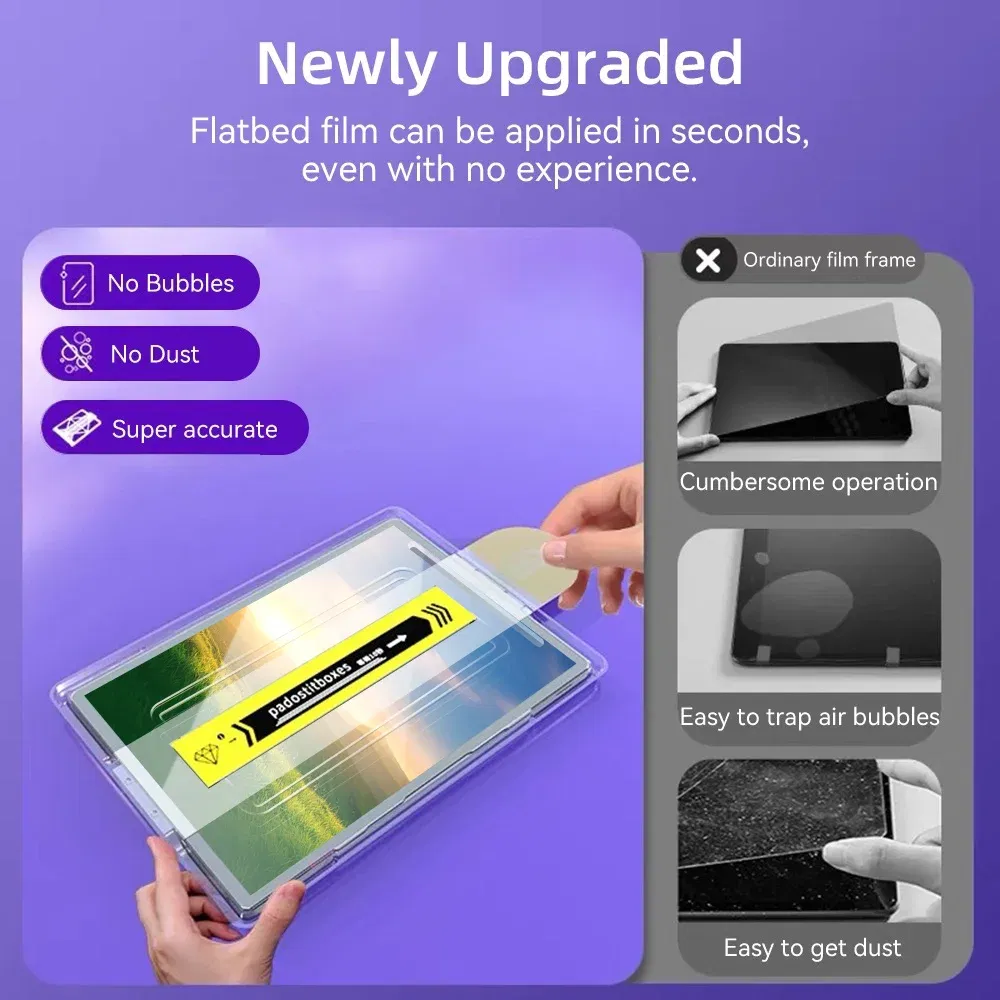 Color: GRAY - For iPad Air M2 Tempered Glass Screen Pro 11/13 M4 Protector Film fir for 5/6/7/8/9/10th Gen Air4/5 Mini6 Air3 10.5