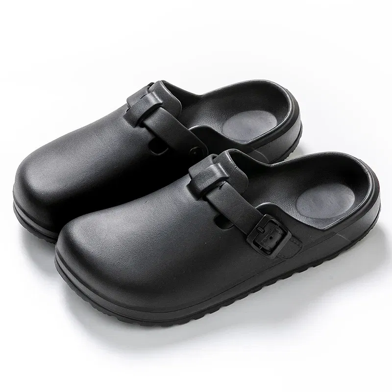 Color: Mustard, Shoe Size: 41 - Eyriphy Women Clogs Slippers Men Working Shoes Nurses Soft Eva Slides Anti-Slip Lab Waterproof Medical Slippers Fashion Sandals