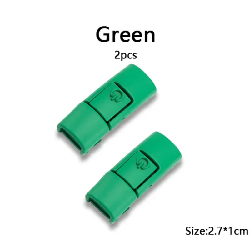 Color: MULTICOLOR - Switches Colorful Metal Buckle No Tie Shoe Laces Press Lock Shoelaces Without Ties Elastic Flat Shoelace Sneaker Kids Adult