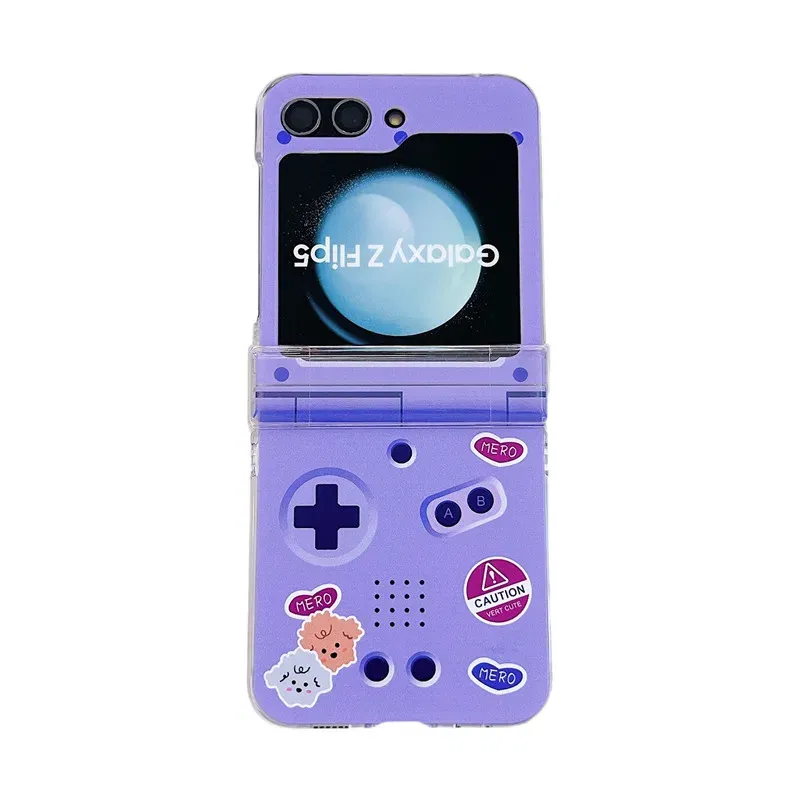 Color: SKY BLUE, Material: EVA - Cute Bracelet Phone Cases For Samsung Galaxy Z Flip 3 4 5 6 7 FE Hard Plastic PC Plush Case For Samsung Z Flip5 ZFlip5