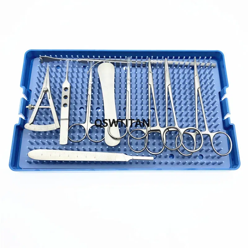 Color: Brushed Chrome - Eyelid reconstruction double eyelids plastic surgery instruments set Double eyelid Cosmetic tools kit