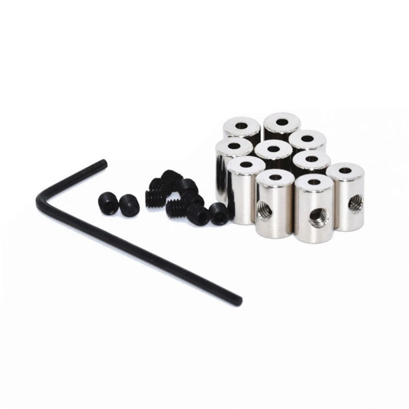 Color: Black - 10Pcs Brooch Pin Safe Keepers Pin Locks Locking Pin Backs With Wrench Tools K3ND