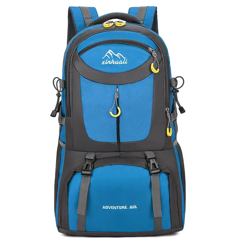 Color: light yellow - 2024 New High Capacity Outdoor Sports Travel Backpack 40L/60L Mountaineering Backpack