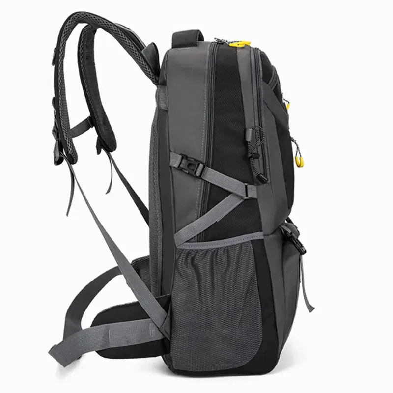 Color: light yellow - 2024 New High Capacity Outdoor Sports Travel Backpack 40L/60L Mountaineering Backpack