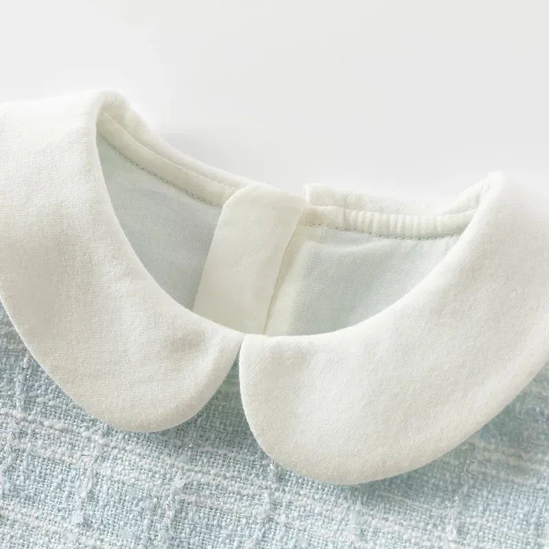 Color: Gold, Kid Size: 24 - Dave Bella Children's Dress 2025 Spring New Girls Baby Gentle Cute Fake Two piece Baby Elegant Princess Dress Party DB1250299