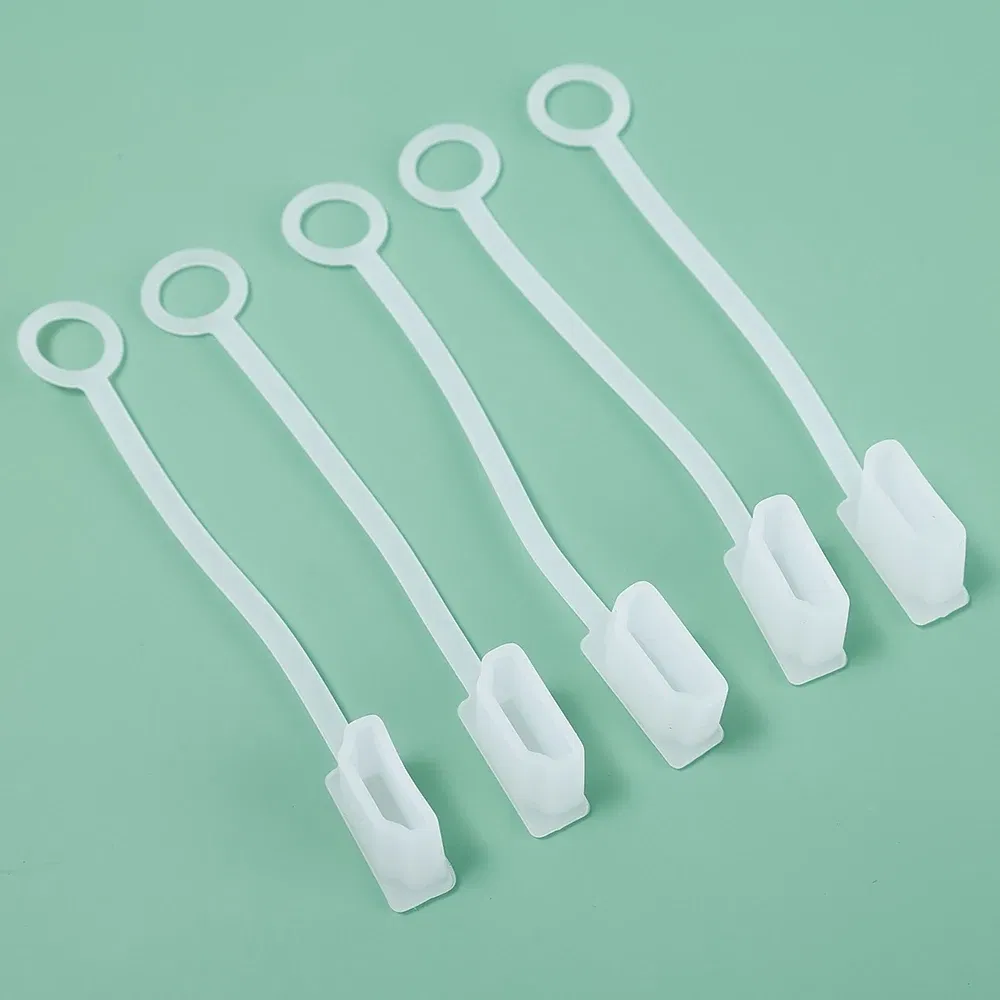 Color: grey - 5/1pcs Dust Plug for HDMI-compatible Cable Dust Cover Strap Dustproof Waterproof Anti-loss Cap for HDMI-compatible Phone Cables