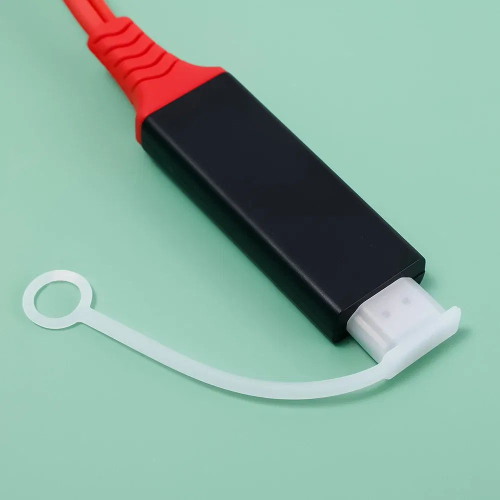 Color: grey - 5/1pcs Dust Plug for HDMI-compatible Cable Dust Cover Strap Dustproof Waterproof Anti-loss Cap for HDMI-compatible Phone Cables
