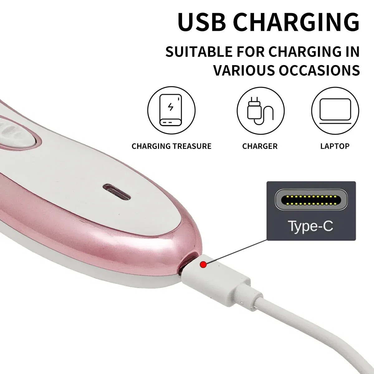 Color: Gold - Woman Electric Razor,Home Full Body Usb Electric Hair Removal Instrument,Suitable For Underarms,face,arms,Bikini Trimmer,Legs