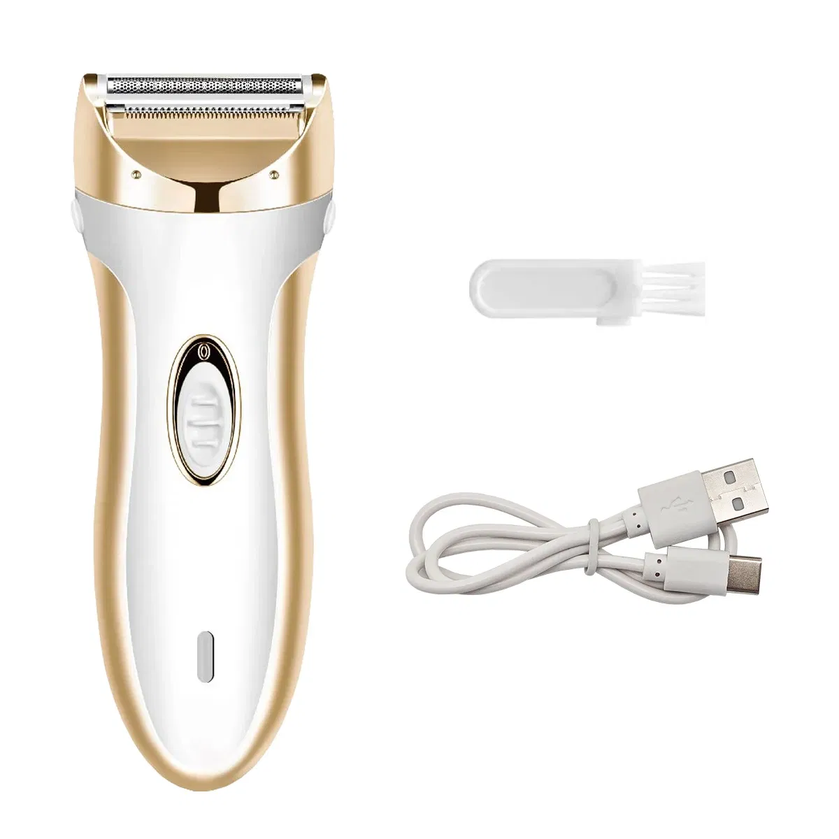 Color: Gold - Woman Electric Razor,Home Full Body Usb Electric Hair Removal Instrument,Suitable For Underarms,face,arms,Bikini Trimmer,Legs