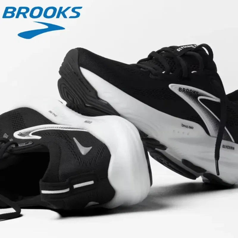 Color: Beige, Shoe Size: 45 - Original Brooks Men?™s & Women?™s  Glycerin 22 Neutral Marathon Professional Running & Walking Shoe Casual Sneakers