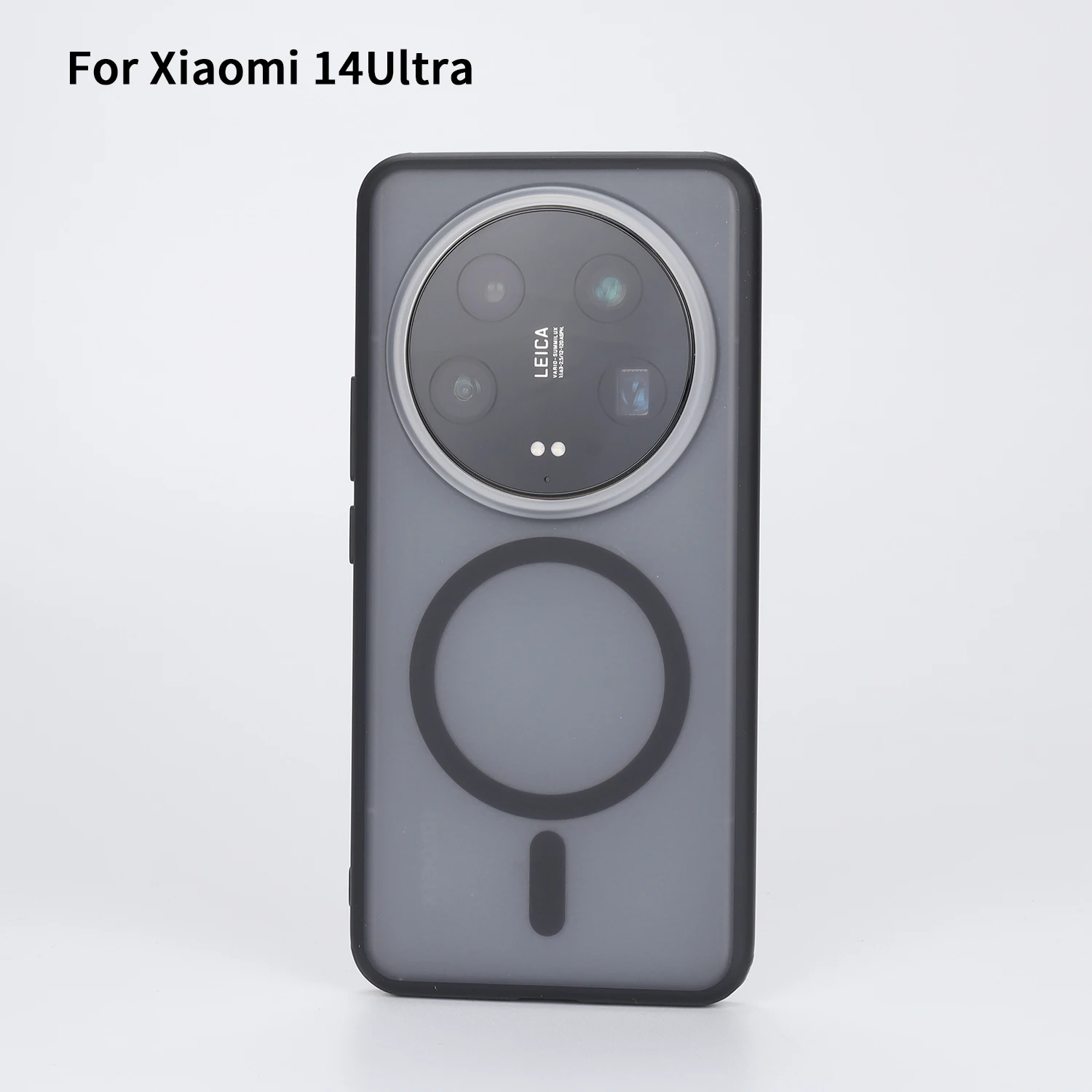 Color: black, Material: ABS - Magnetic Case For Xiaomi 14 Ultra Shockproof Magsafe Wireless Charging Clear Phone Cover Tpu Magnetic Frosted Protective Cover