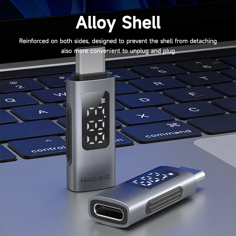 Hagibis LED Display 240W USB C Adapter Type C to USB C USB4 Connector 40Gbps 8K@60Hz for Thunderbolt 4/3 iPhone 15 Macbook Pro