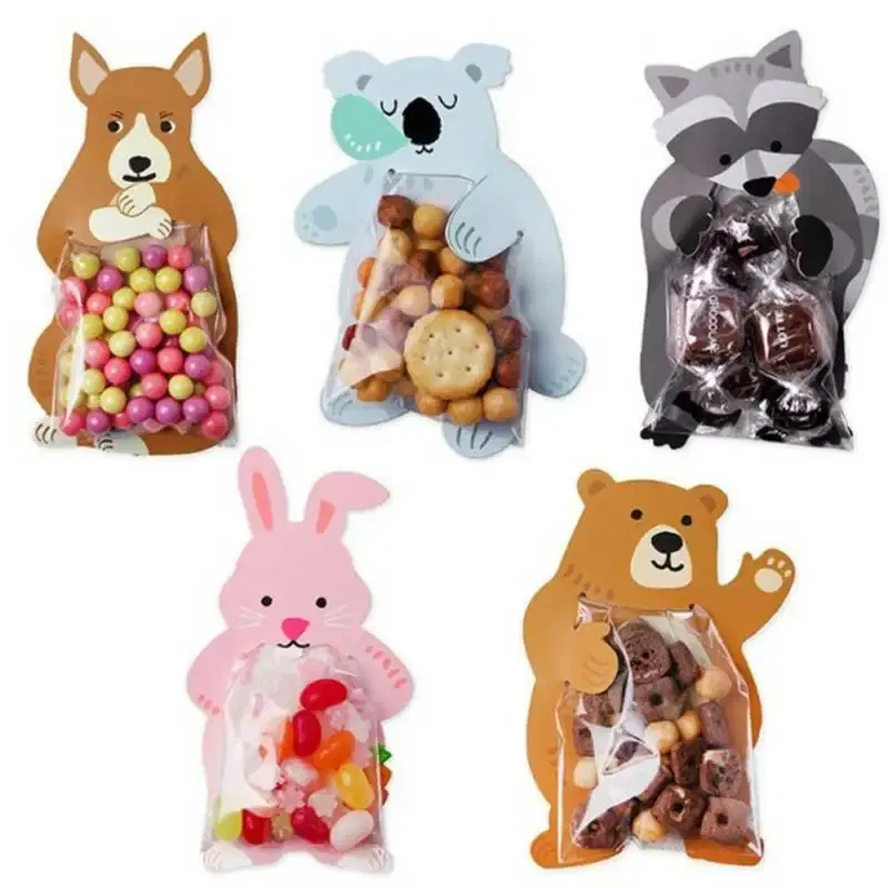 Color: Deep Sapphire, Gift Box Size: Other - 10pcs/lot Animal Cute Gift Bags Candy Bags Baby Shower Birthday Party Cookie Bags Bear Candy Box Greeting Cards Popular Rabbit