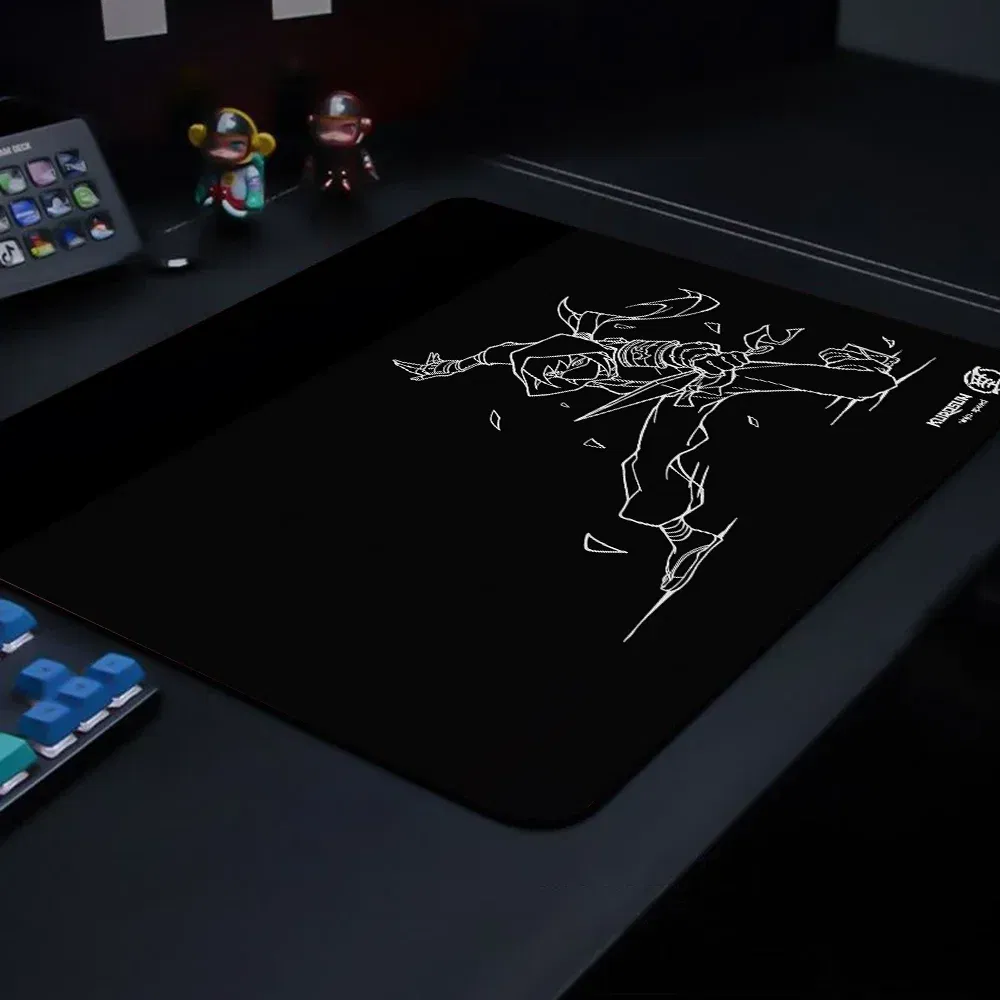 Color: WHITE, Size: XXL - Gamer Professional Kurosun Samurai Gaming Mouse Pad Game Ultrafine Surface Balance Mouse Mat 45x40CM E-Sports Mousepad Desk Mat