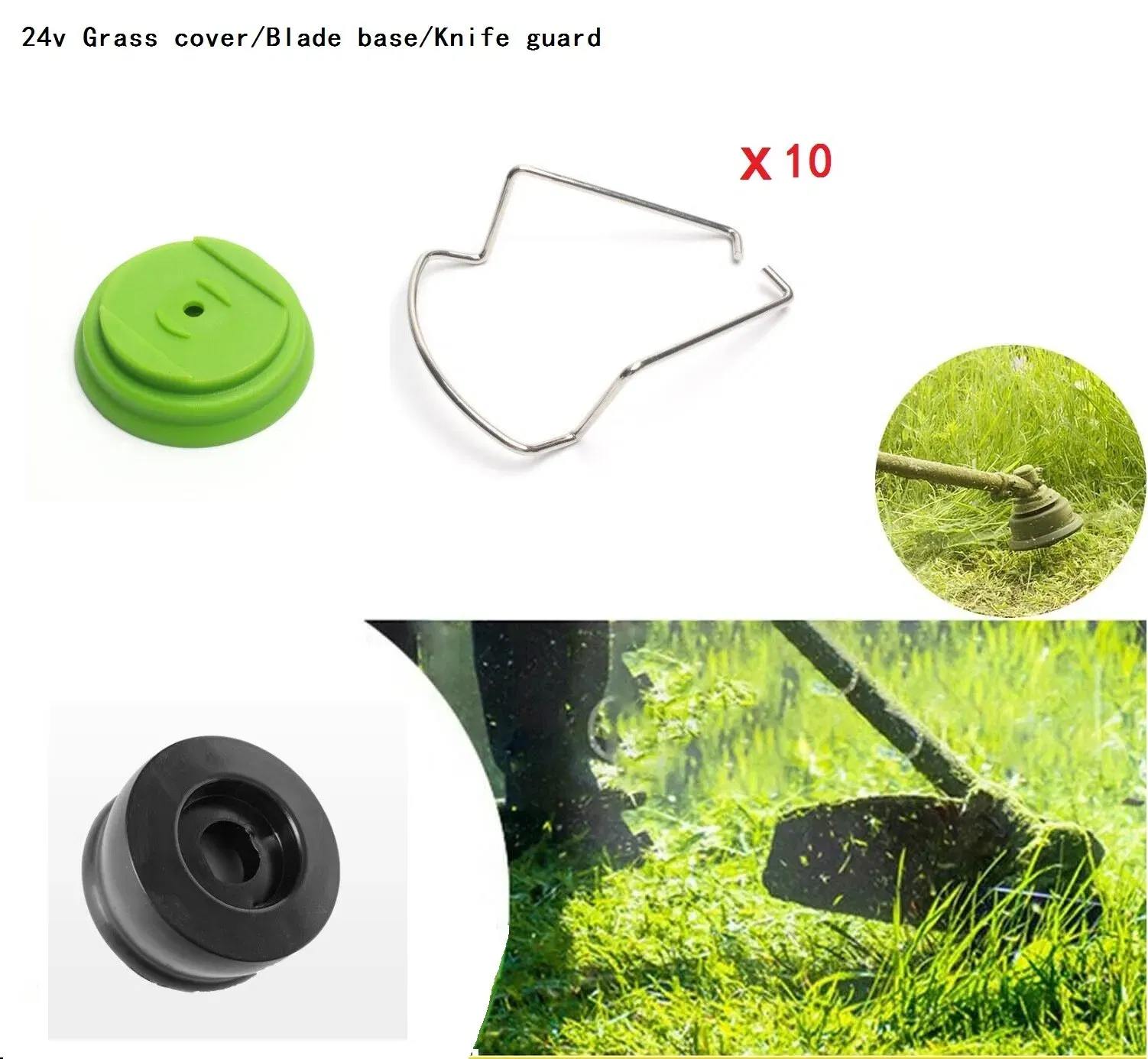 Color: WHITE, Ships From: CHINA - Electric Lawn Mower Saw Blades 21V Wireless Charging Grass Cutter Mowing Machine Replacement Kit Gardening Supplies