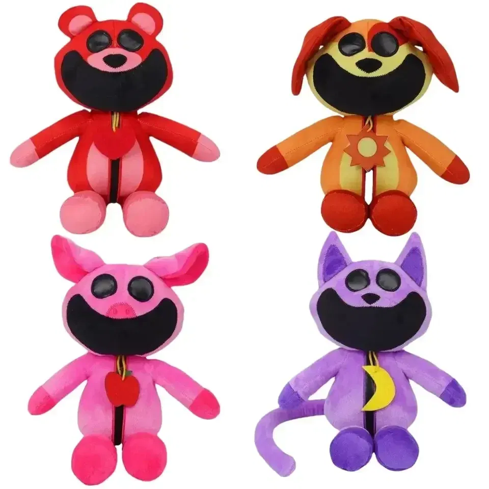 Color: Clear - Smiling Critters Plush Toys Catnap Dogday Stuffed Dolls Cartoon Aminal Game Peripherals Plush Toys Kids Birthday Christmas Gifts