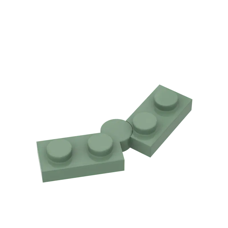 Color: wood - 10pcs MOC Brick Parts 73983 19954 2429 Hinge Plate 1 x 4 Swivel Compatible Building Block Particle DIY Assmble Kid Brain Toy