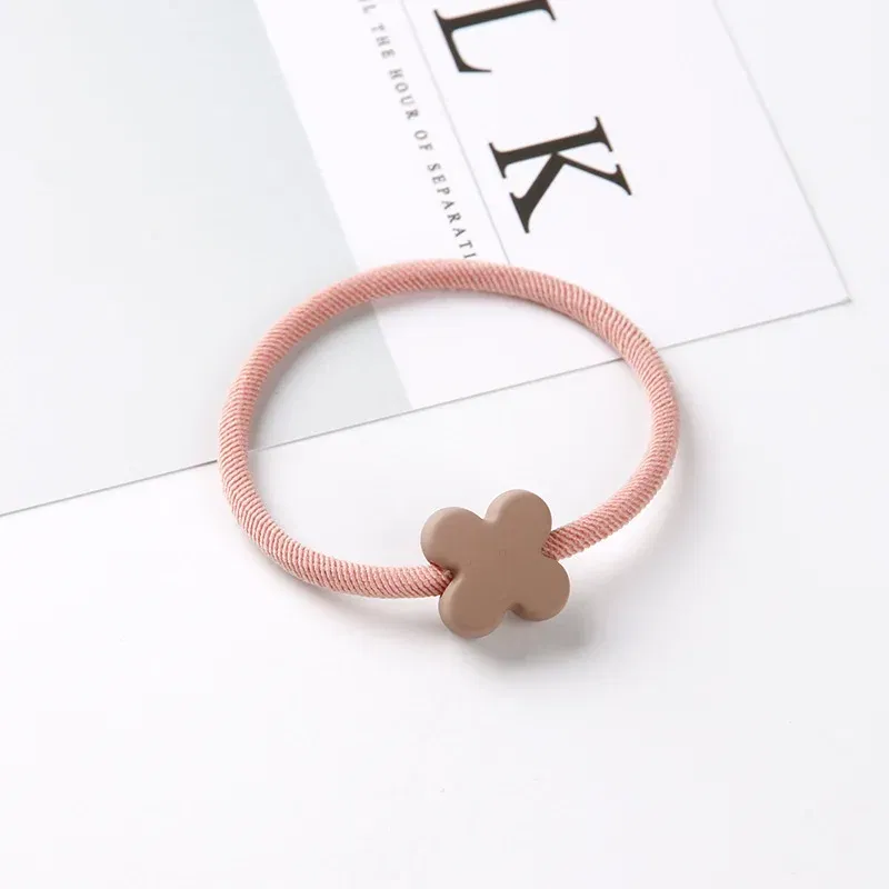 Color: army green, Ships From: CHINA - Cute Girls Hair Bands Ties Round Heart Rubber Band Fashion Scrunchie Elastic Korean Hair Accessories Ponytail Holder Headband