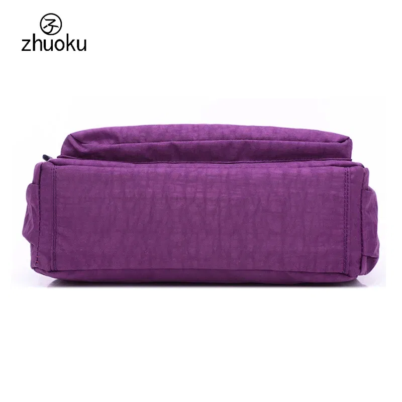 Color: Khaki - Women Messenger Bags Mini Ladies Nylon Handbags Shoulder Bag For Women Tote Handbag Bolsas Feminina Crossbody Bags