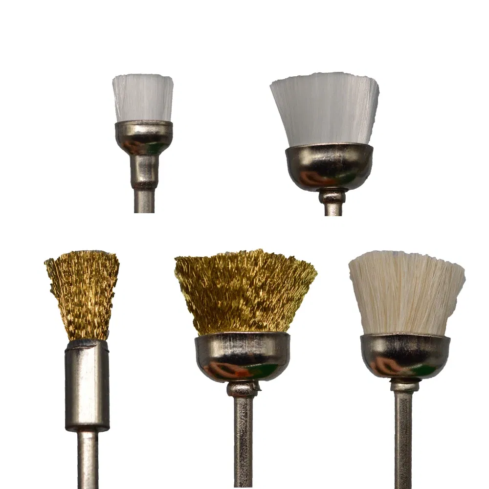 Color: Dark Khaki - RolinStar 1pcs Steel Wire Wheel Buffing Drill bit Rotary Tools Grinder Welding clean Cups for Metal Rust Removal wool Brush