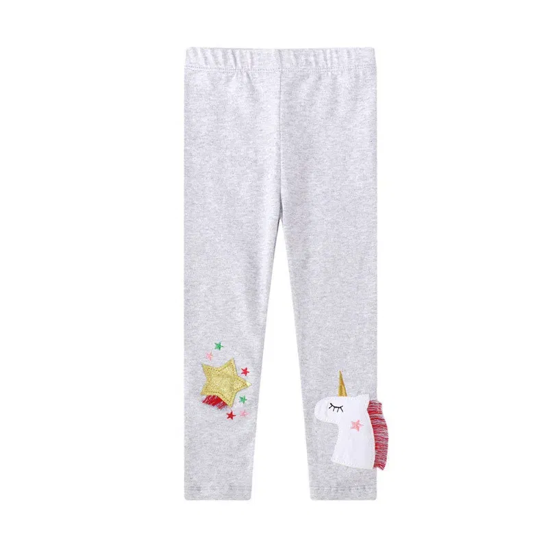 Color: Dark Grey, Kid Size: 7T - Jumping Meters New Arrival Girls Leggings Pant With Bee Embroidery Fashion Stripe Kids Skinny Pants Toddler Kids Pencil Pant