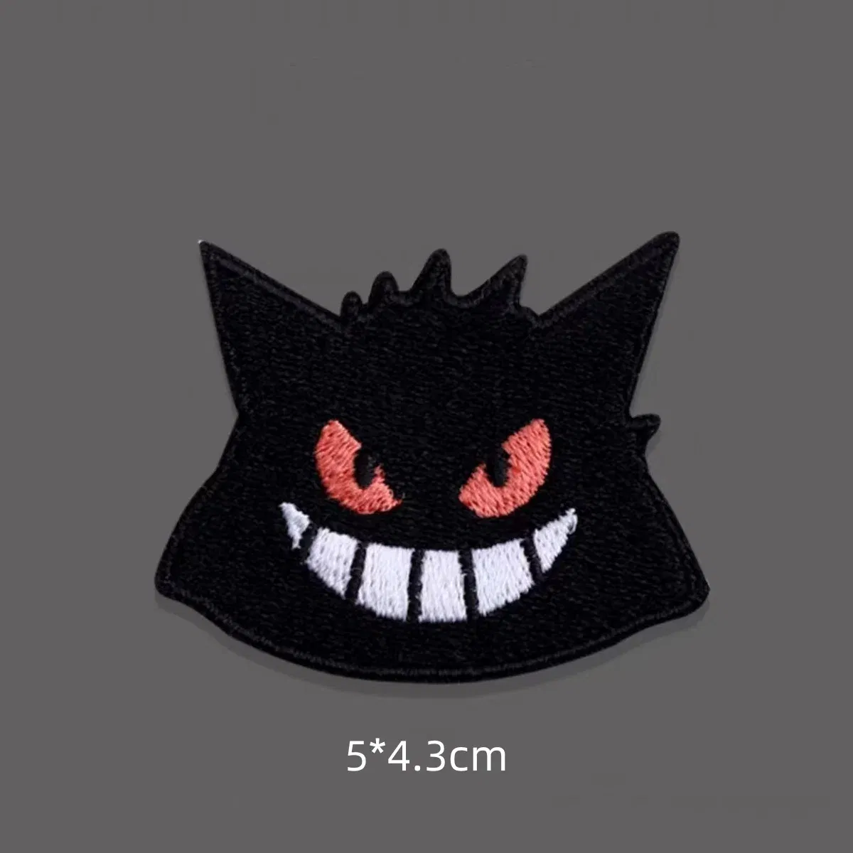 Color: light yellow - Original Pokemon 3 style Gengar Patch DIY Badge Cloth Patch Embroidery Clothing bag sticker Down Jacket Denim Xmas Gift