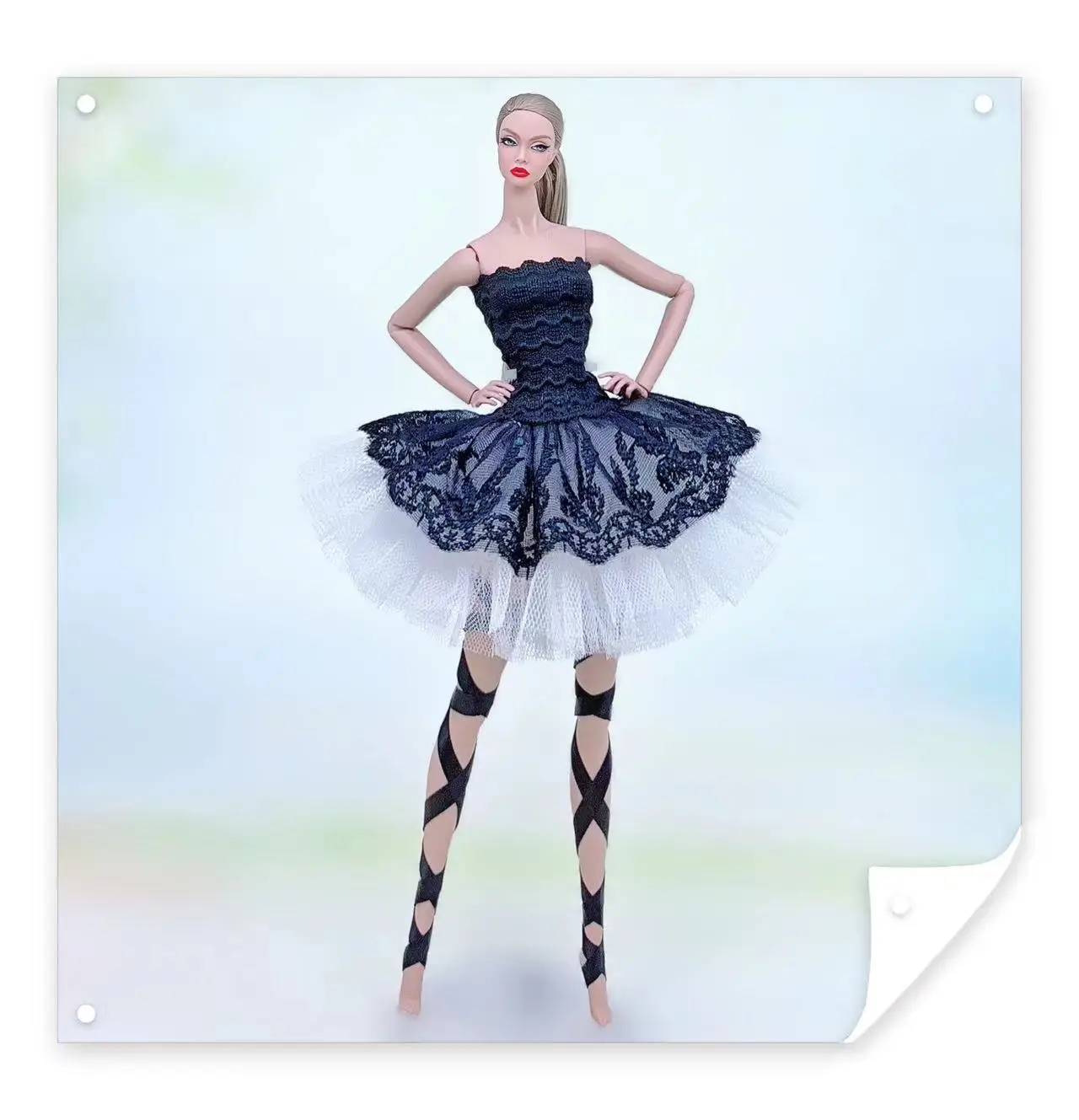 Color: light green - for clothes for barbie ballerina