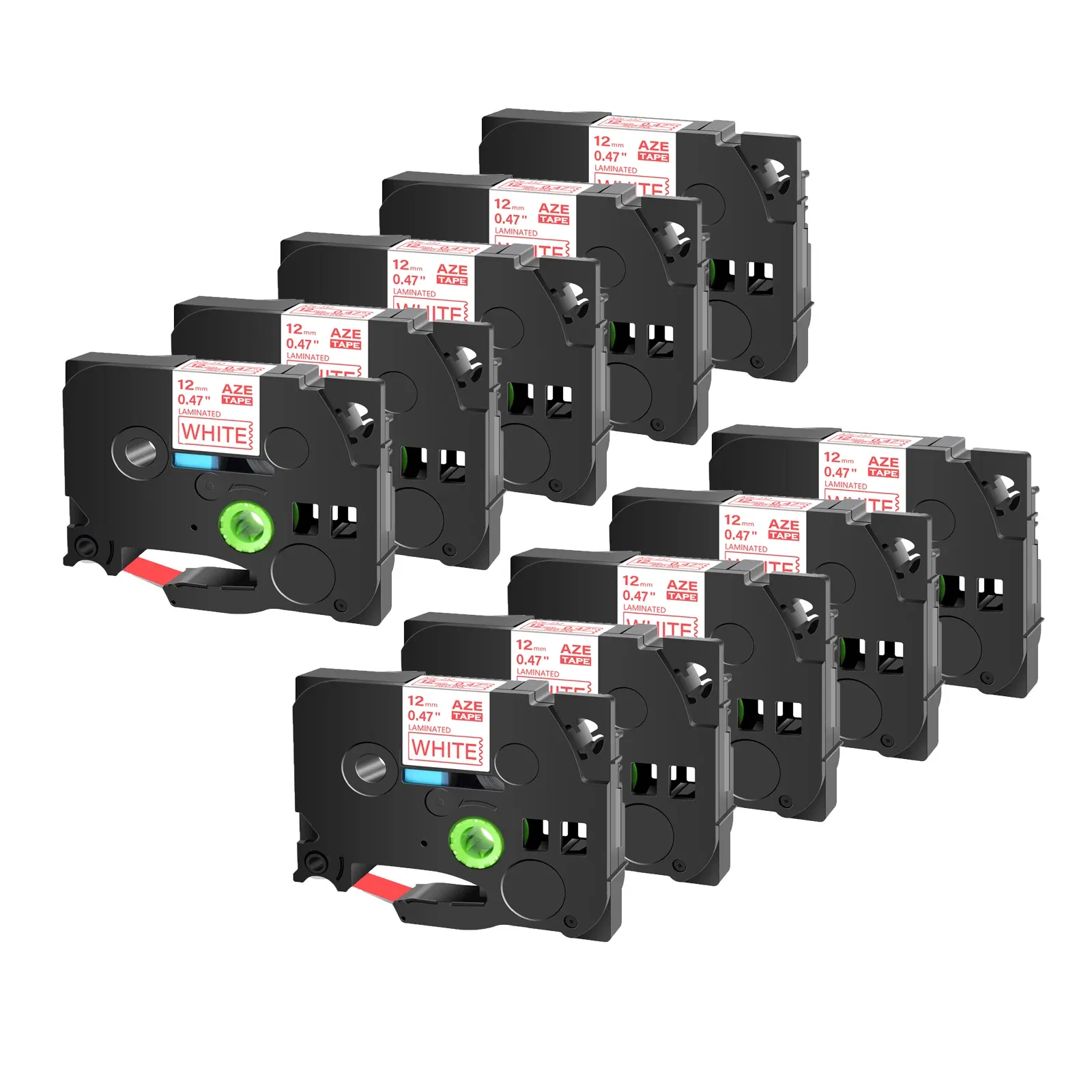 Color: PURPLE, Width: 9mm - Greencycle 10PK TZe 231 Label cassettes Compatible for Brother Ptouch Printer Black on white Label tape 6mm 9mm 12mm 18mm 24mm