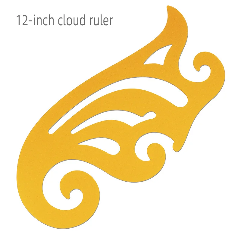 Color: Red - Empire sewing ruler and French curve, used for pattern making drafting, transparent plastic fashion designer ruler pieces assemb