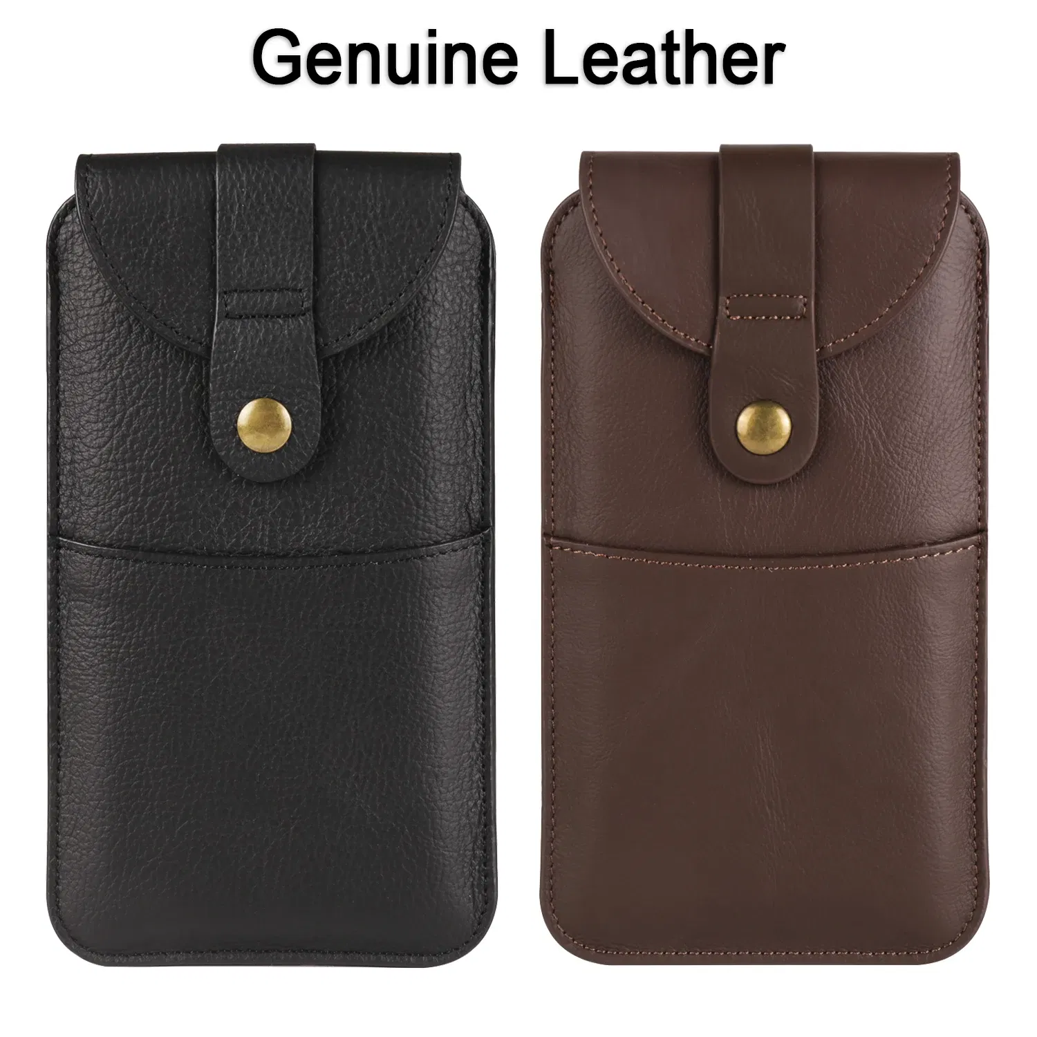 Color: Beige, Ships From: CHINA, Material: leather - Leather Phone Belt Clip Case Men Waist Bag For Samsung Galaxy S25 S24 Ultra S23 S22 Plus S21 FE A15 A25 A35 A55 5G Holster Pouch