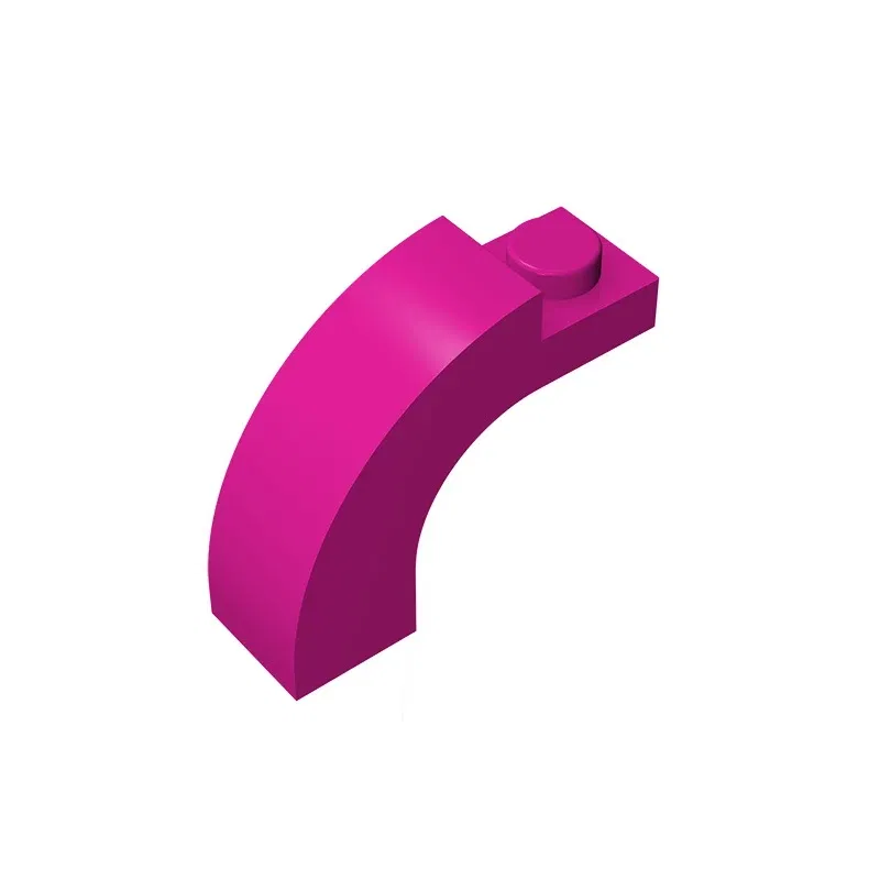 Color: Apricot - MOC PARTS GDS-719 BRICK W. BOW 1X1X2 compatible with lego 6005 92903 children's toys Assembles Building Blocks Technical