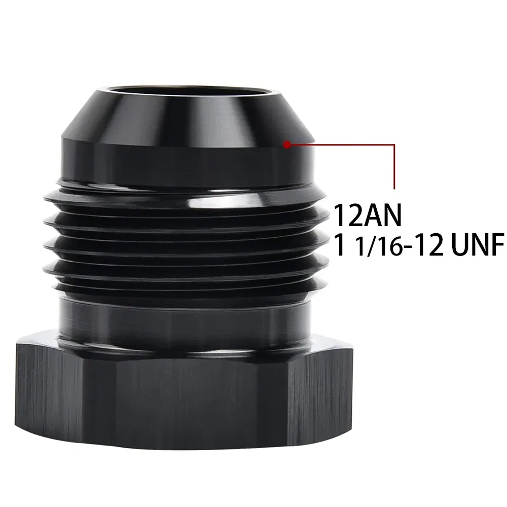 Color: Gold, Ships From: CHINA - AN4 AN6 AN8 AN10 AN12 Aluminum Male Flare Blanking Plug Fitting Hex Cap Connector Lock Hose Fitting Tube Adapter Anodized