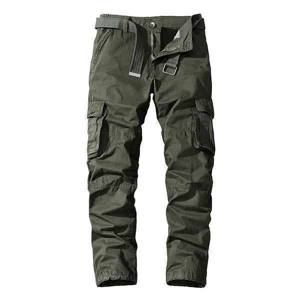 Casual Straight Multi-Pocket Cargo Pants (BELT EXCLUDED)