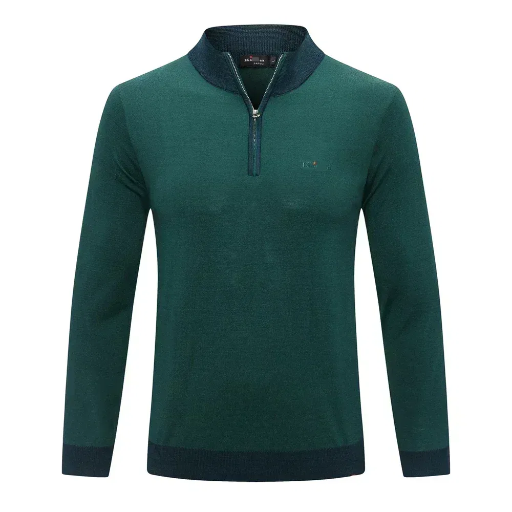 BILLIONAIRE BLKA CPTG Sweater wool men's 2025 new warm Long sleeves knitting zipper elasticity embroidery quality big  M-5XL