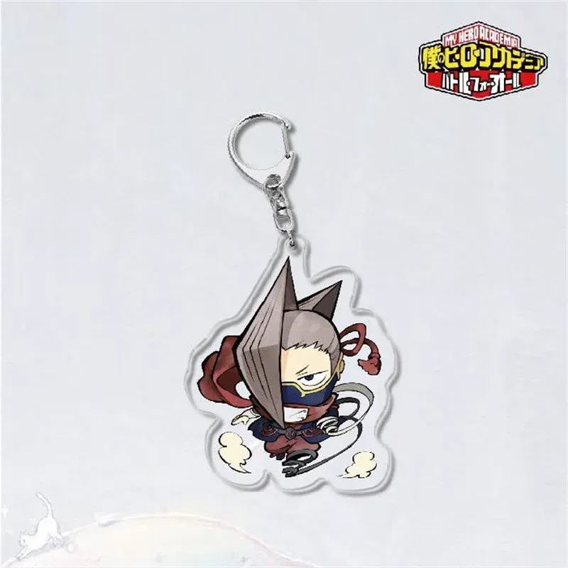 Color: Yellow - Anime My Hero Academia? Midoriya Izuku Cosplay Keyrings Acrylic Figure Key Chains Bakugou Katsuki Keychain For Bags Fans Gift