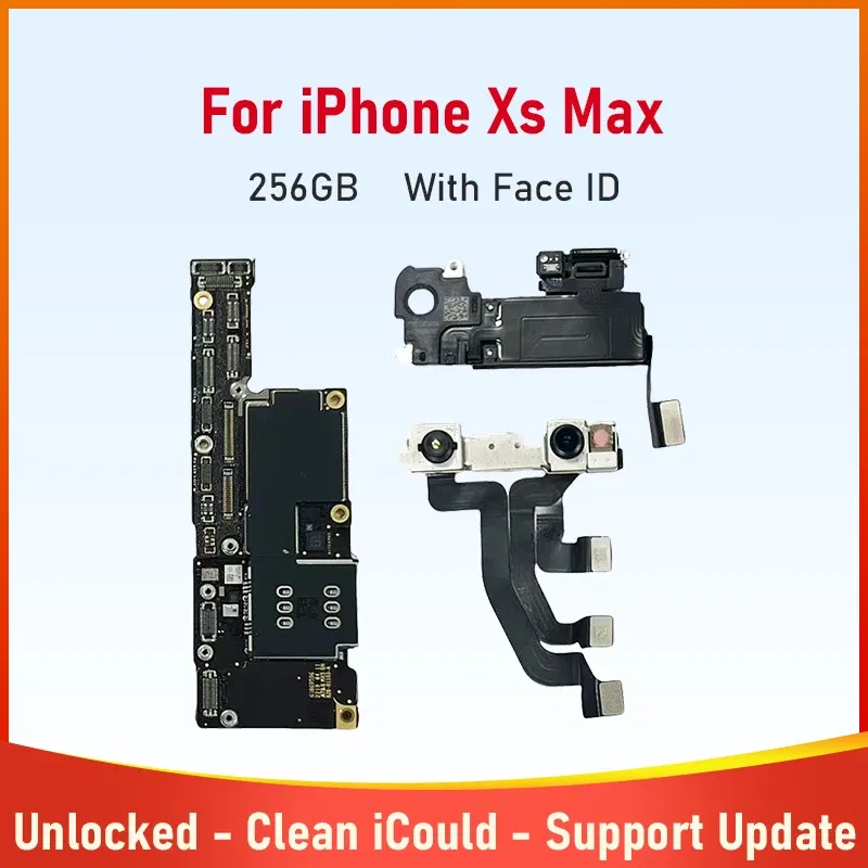 Color: Navy Blue, Ships From: CHINA - Top Tested Motherboard for iPhone X XR XS Max 64g 128g 256g Unlocked Mainboard With Face ID Cleaned Logic Board