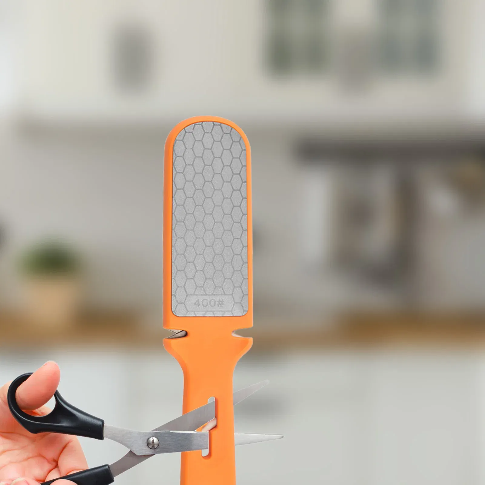 Color: Blue, Ships From: france - Knives Sharpener File Diamond Scissor Professional Sharpening Stone Diamond Honing Steel Metal File Paddle Tool For Chef And