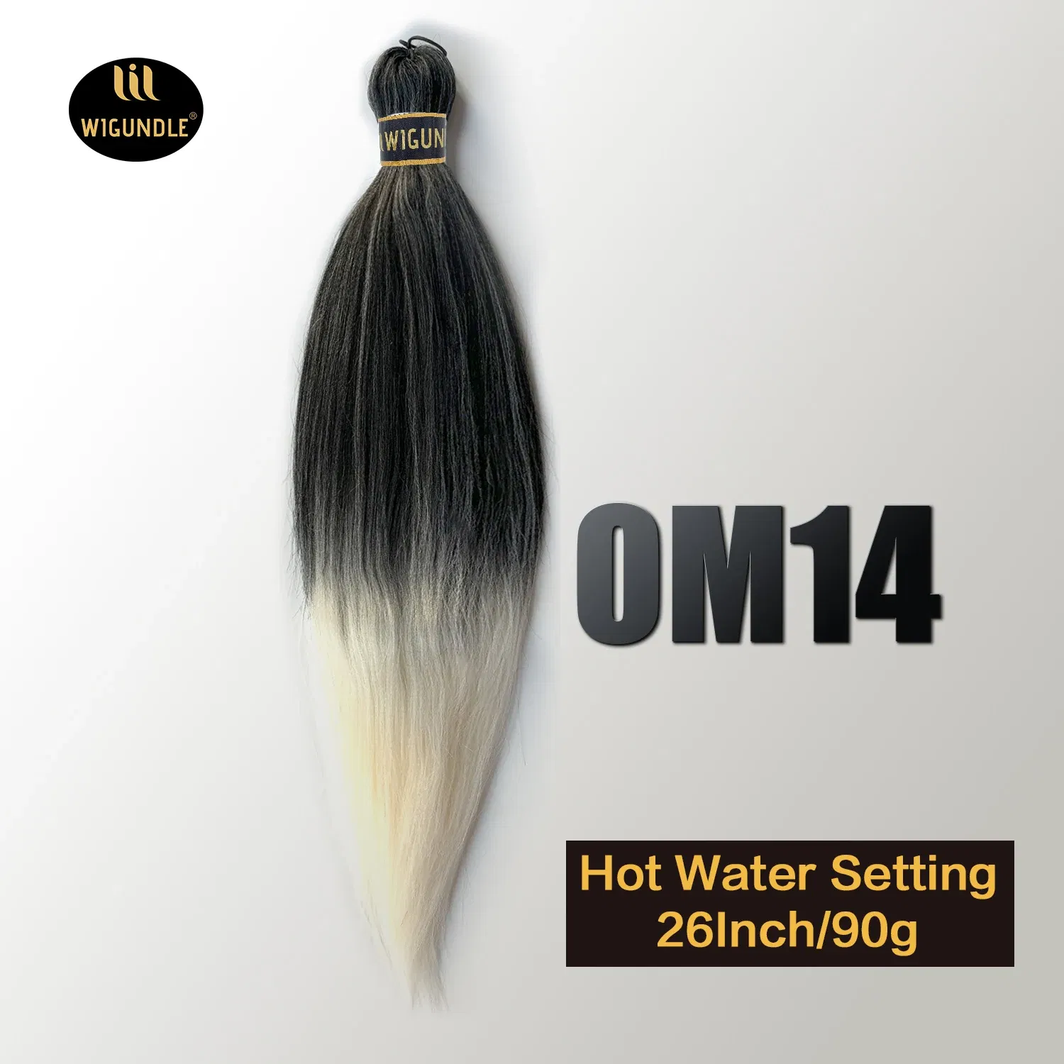 Color: #1, Stretched Length: 26inches, Bulk Buy: 1Pcs/Lot - Kanekalon 26inch Hot Water Set Pre Stretched Jumbo Braiding Hair Box Twist Braids Synthetic Hair Extensions For Women Soft Yaki
