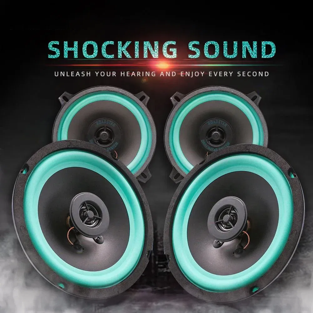 Size: 8" - 1pcs 4/5/6.5 Inch Car Speakers Two-Way Door Automotive Audio Music Coaxial Subwoofer Full Range Frequency Car Stereo Speaker