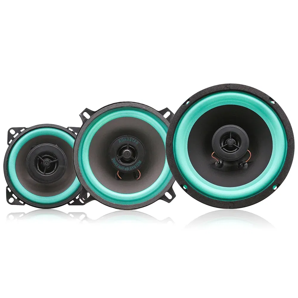Size: 8" - 1pcs 4/5/6.5 Inch Car Speakers Two-Way Door Automotive Audio Music Coaxial Subwoofer Full Range Frequency Car Stereo Speaker